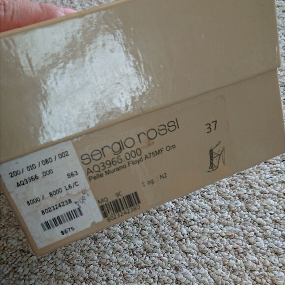 Sergio Rossi pelle Murano Floyd - metallic gold - Picture 9 of 9